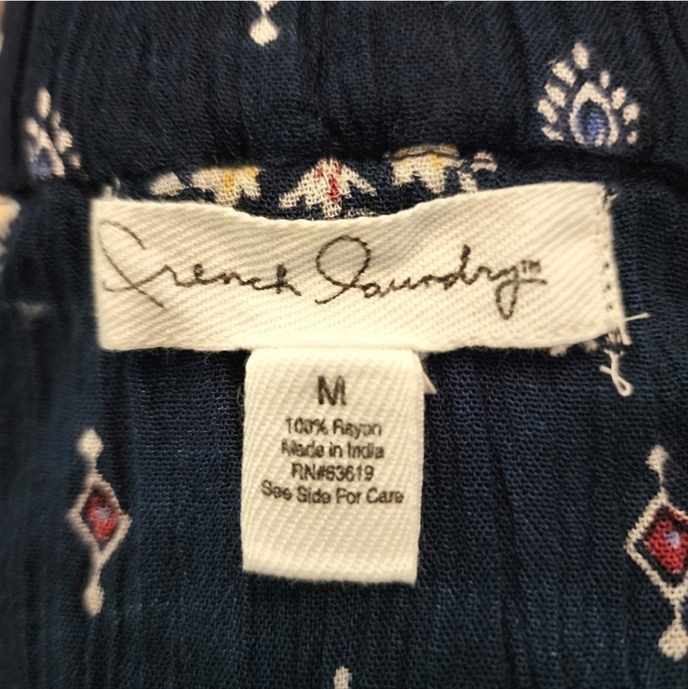 FRENCH LAUNDRY Maxi Skirt with Pockets Dark Blue Size M - Picture 9 of 9